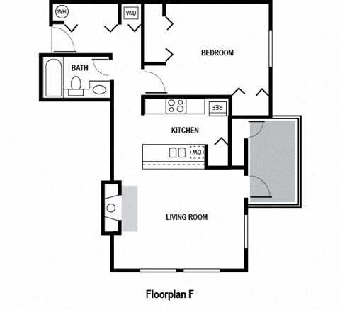 a drawing of a floor plan of a house with a fireplace and